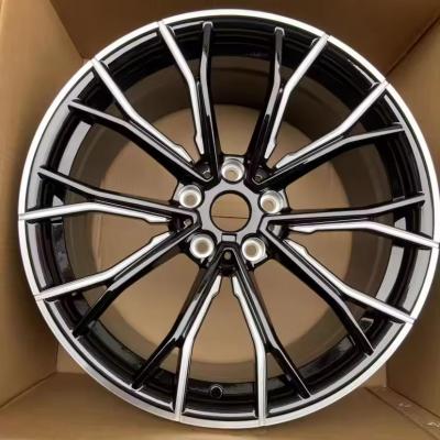 20 inch 5X112 Black Machine Face Alloy Car Wheels For BMW